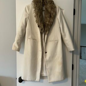 Jennifer Lopez Jacket with Faux Fur